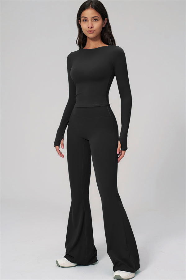 The Rapture Long Sleeve T-shirt Flared Leggings 2-Piece Set