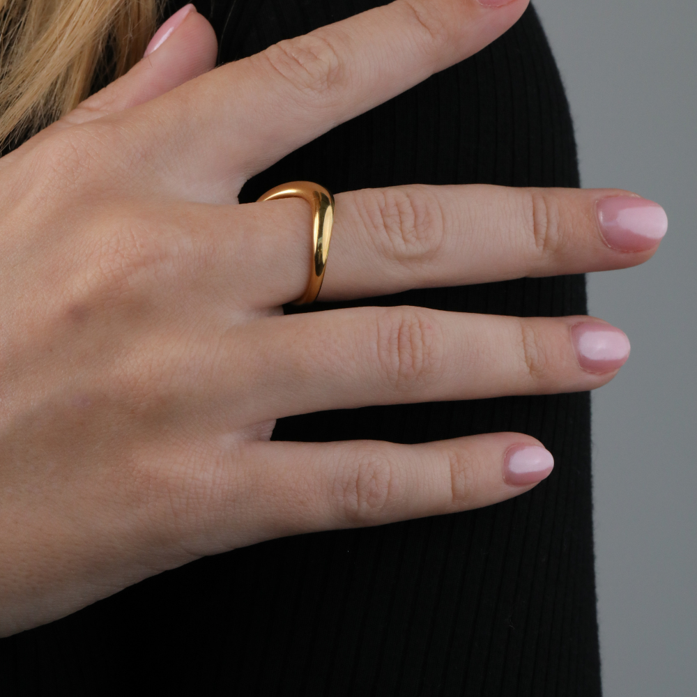 18K Gold-Plated Reese Ring