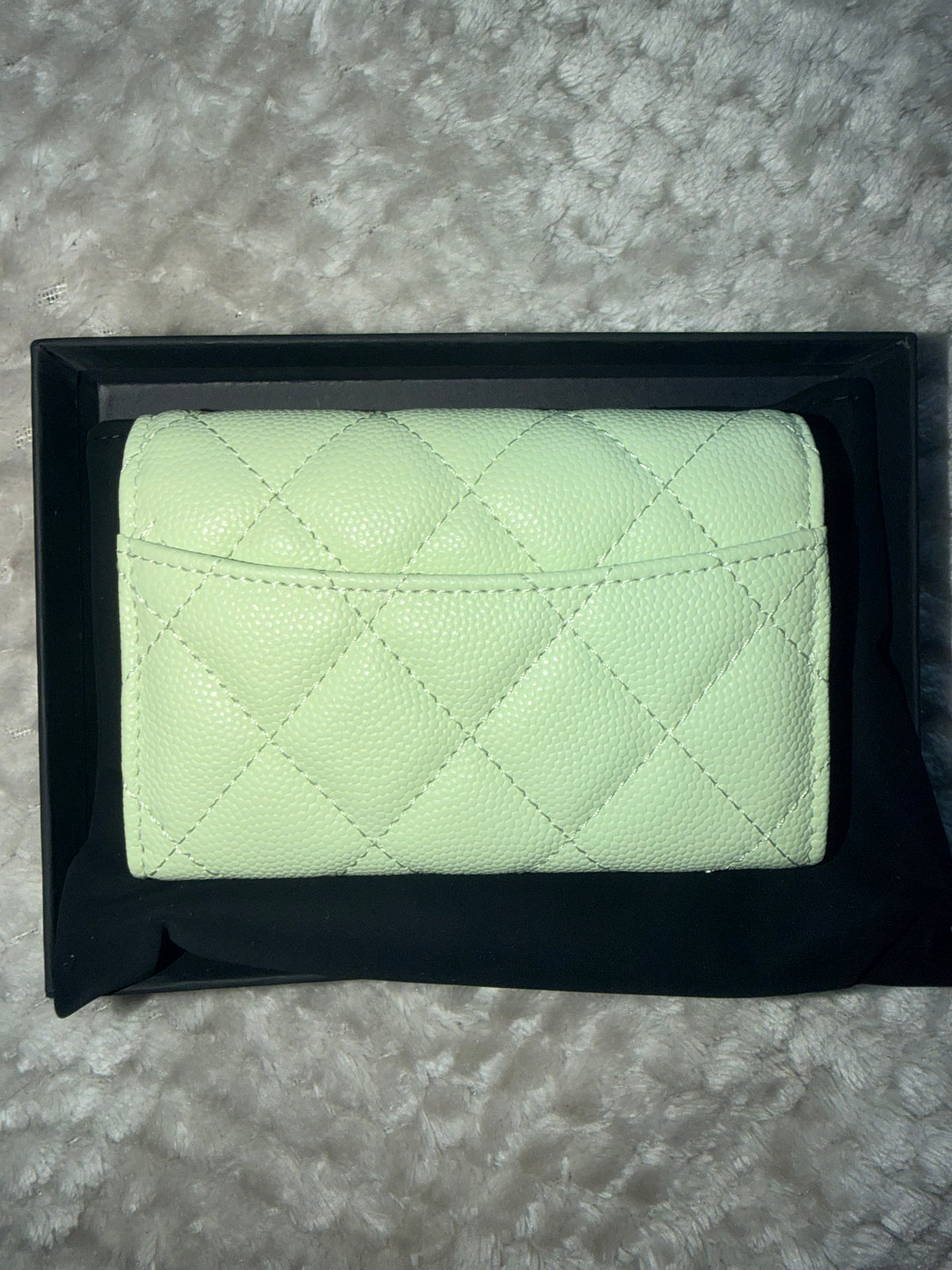 CC Mint Green Quilted Card Holder