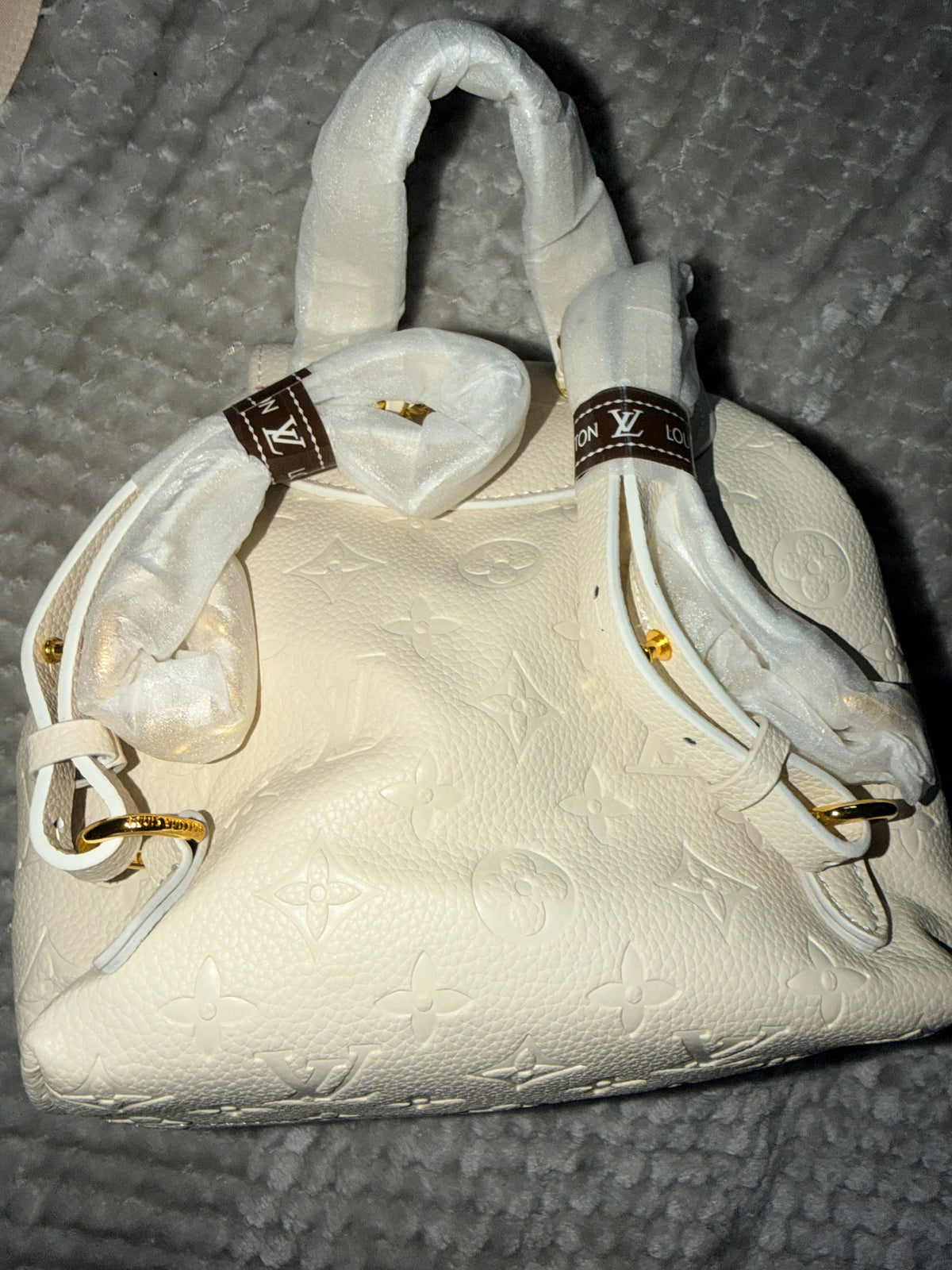 L V Backup mini backpack in beige