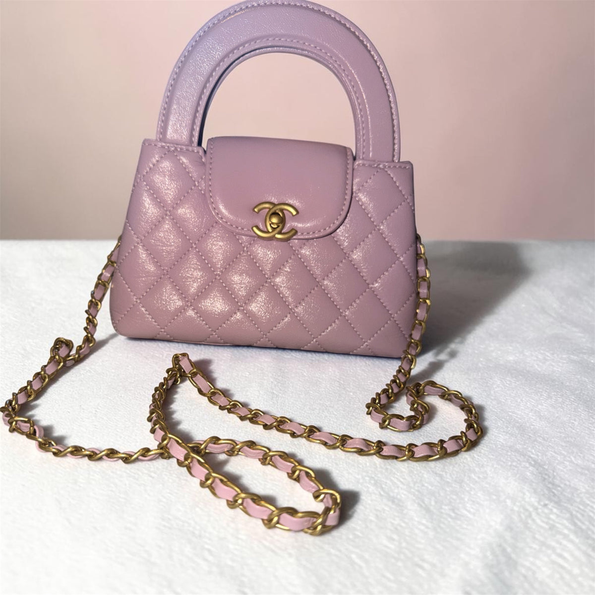 C C Mini Top Handle Flap Bag NEW