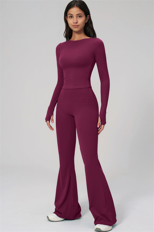 The Rapture Long Sleeve T-shirt Flared Leggings 2-Piece Set