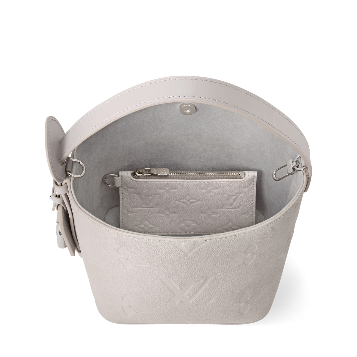 L V All in Monogram Empreinte leather Brume Grey NEW